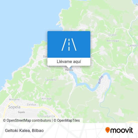 Mapa Geltoki Kalea