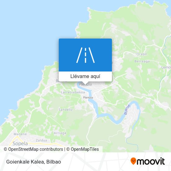 Mapa Goienkale Kalea