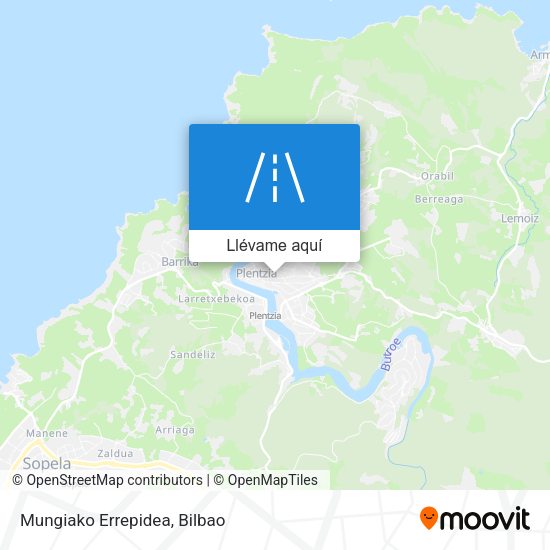 Mapa Mungiako Errepidea