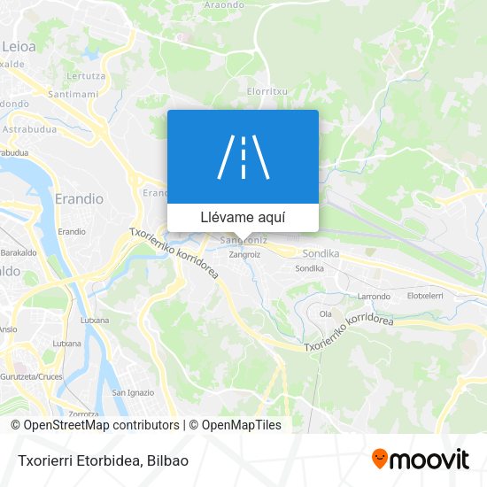 Mapa Txorierri Etorbidea