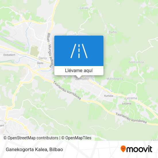 Mapa Ganekogorta Kalea