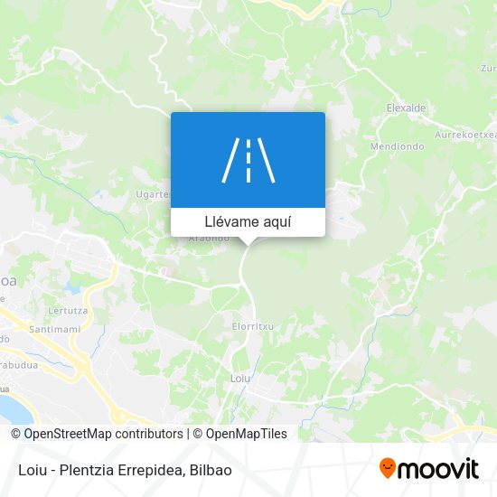 Mapa Loiu - Plentzia Errepidea