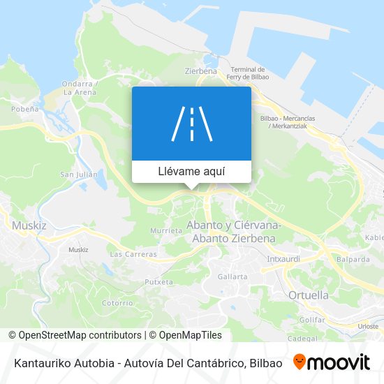 Mapa Kantauriko Autobia - Autovía Del Cantábrico