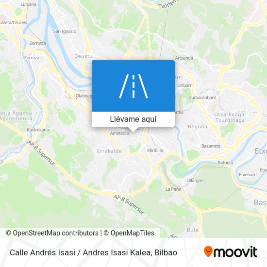 Mapa Calle Andrés Isasi / Andres Isasi Kalea