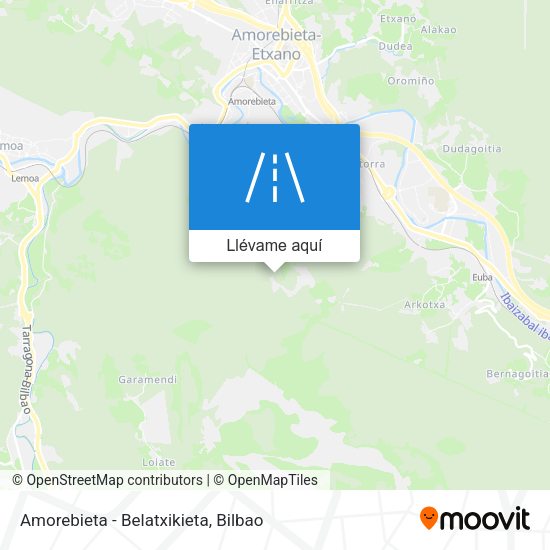 Mapa Amorebieta - Belatxikieta