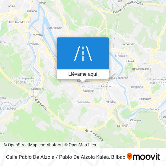 Mapa Calle Pablo De Alzola / Pablo De Alzola Kalea