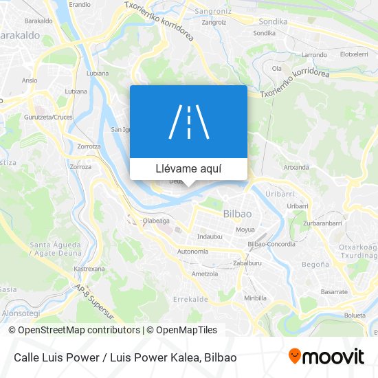 Mapa Calle Luis Power / Luis Power Kalea