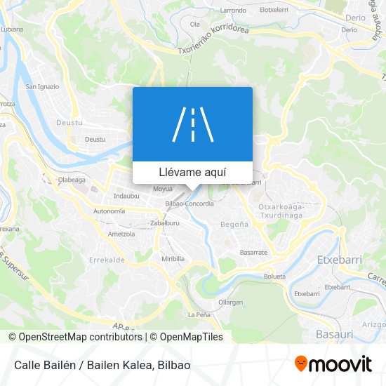 Mapa Calle Bailén / Bailen Kalea