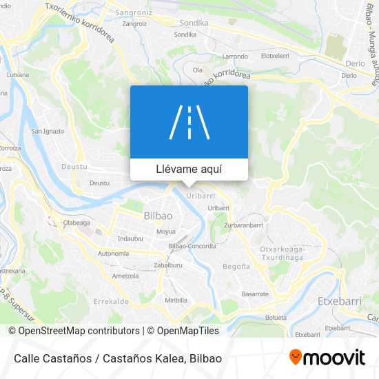 Mapa Calle Castaños / Castaños Kalea