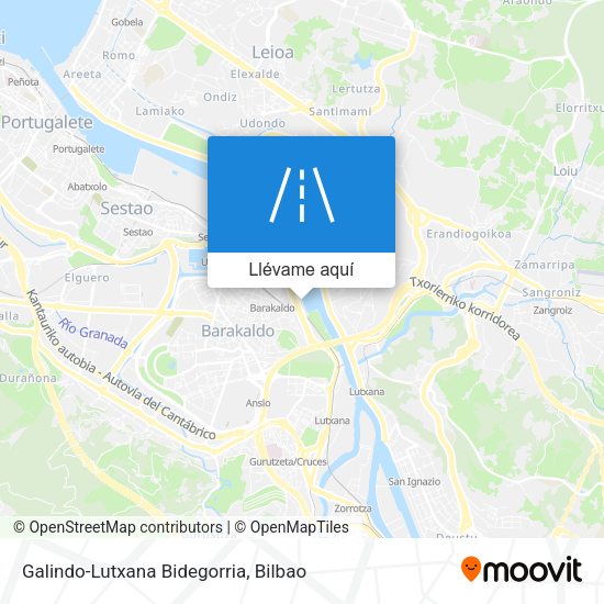Mapa Galindo-Lutxana Bidegorria