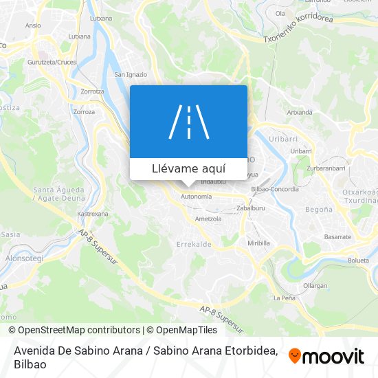 Mapa Avenida De Sabino Arana / Sabino Arana Etorbidea