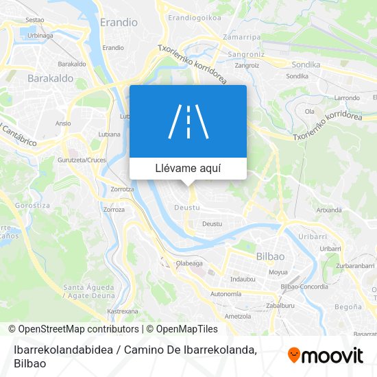 Mapa Ibarrekolandabidea / Camino De Ibarrekolanda