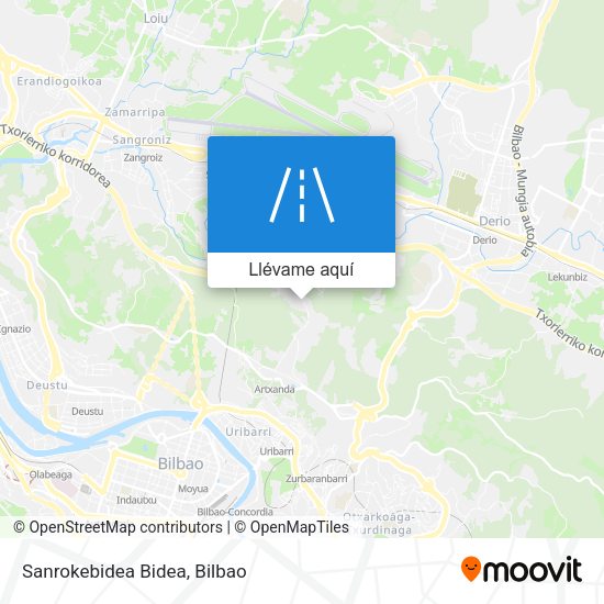 Mapa Sanrokebidea Bidea