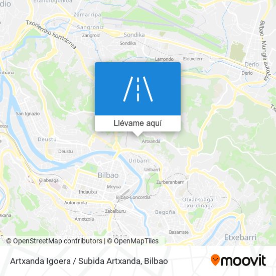 Mapa Artxanda Igoera / Subida Artxanda