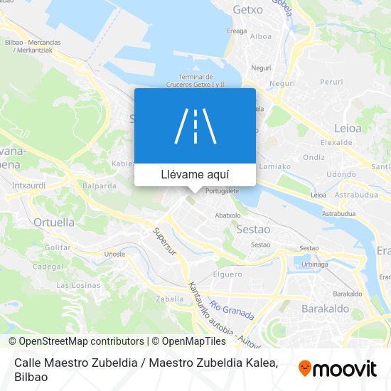 Mapa Calle Maestro Zubeldia / Maestro Zubeldia Kalea