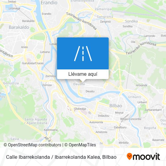 Mapa Calle Ibarrekolanda / Ibarrekolanda Kalea