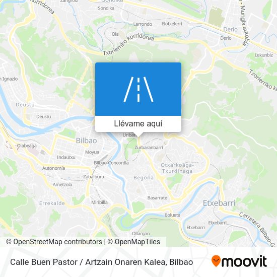 Mapa Calle Buen Pastor / Artzain Onaren Kalea