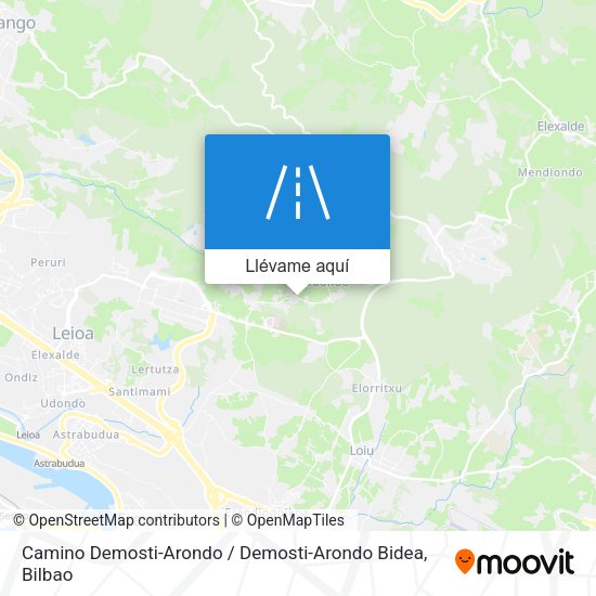 Mapa Camino Demosti-Arondo / Demosti-Arondo Bidea