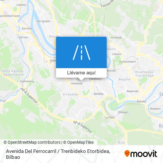 Mapa Avenida Del Ferrocarril / Trenbideko Etorbidea