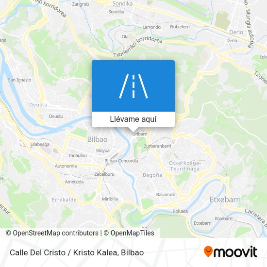Mapa Calle Del Cristo / Kristo Kalea