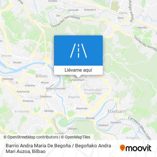 Mapa Barrio Andra Maria De Begoña / Begoñako Andra Mari Auzoa