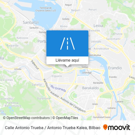 Mapa Calle Antonio Trueba / Antonio Trueba Kalea