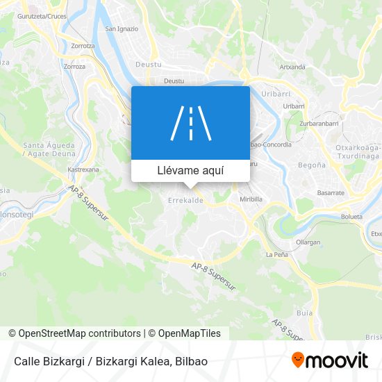 Mapa Calle Bizkargi / Bizkargi Kalea