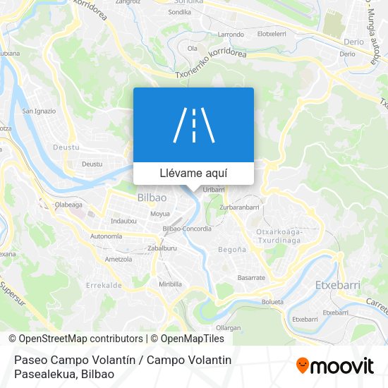 Mapa Paseo Campo Volantín / Campo Volantin Pasealekua