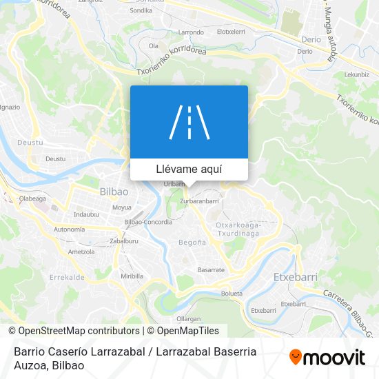 Mapa Barrio Caserío Larrazabal / Larrazabal Baserria Auzoa
