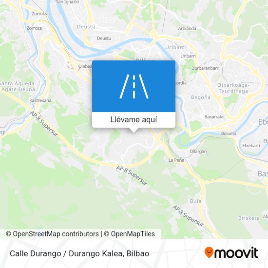 Mapa Calle Durango / Durango Kalea