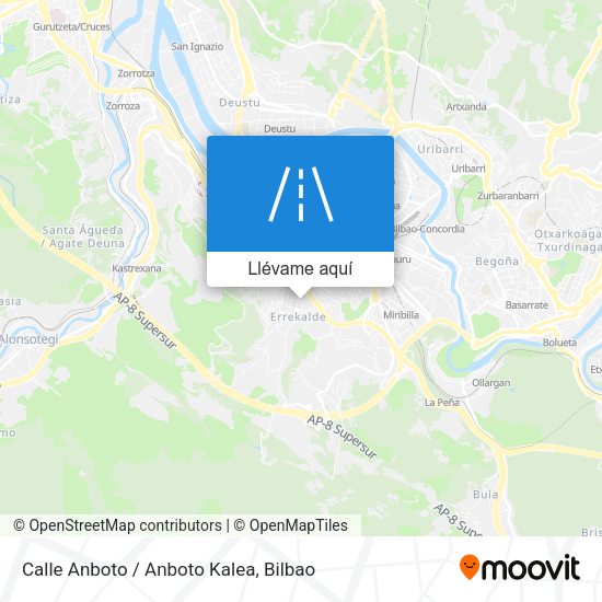 Mapa Calle Anboto / Anboto Kalea