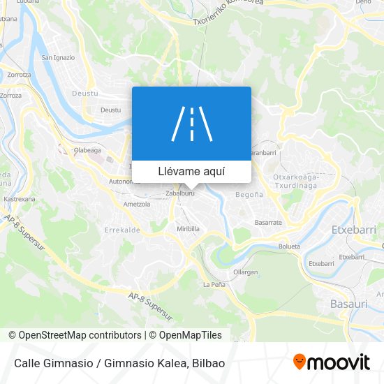 Mapa Calle Gimnasio / Gimnasio Kalea