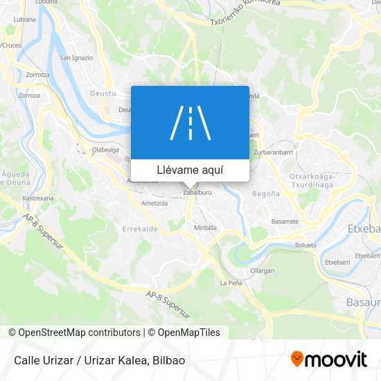Mapa Calle Urizar / Urizar Kalea