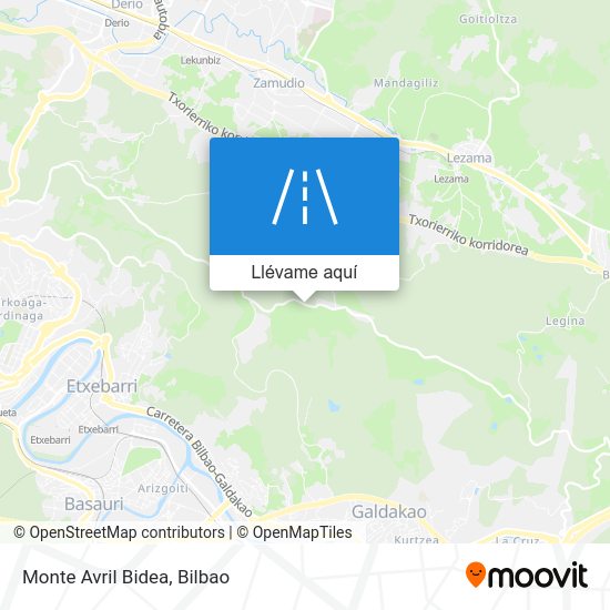 Mapa Monte Avril Bidea