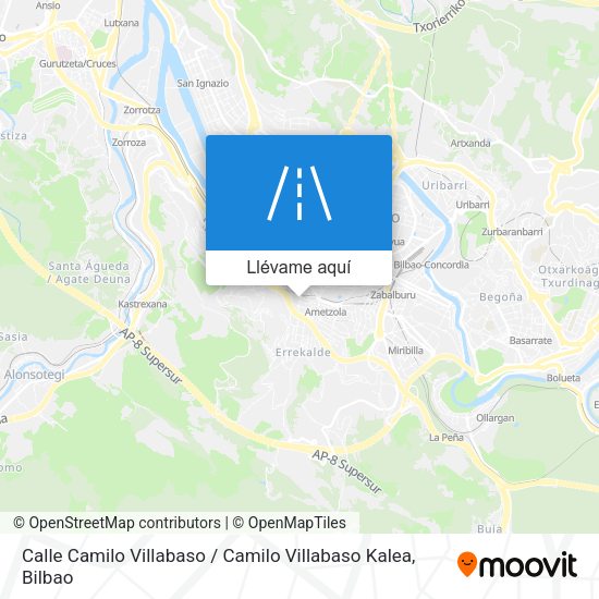 Mapa Calle Camilo Villabaso / Camilo Villabaso Kalea