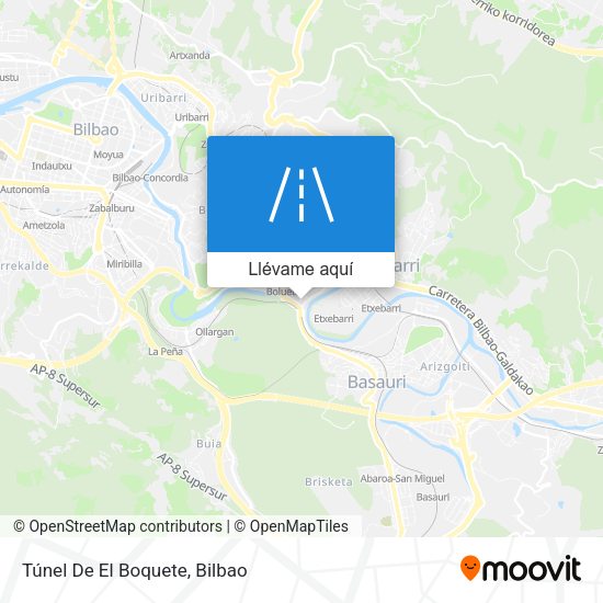 Mapa Túnel De El Boquete