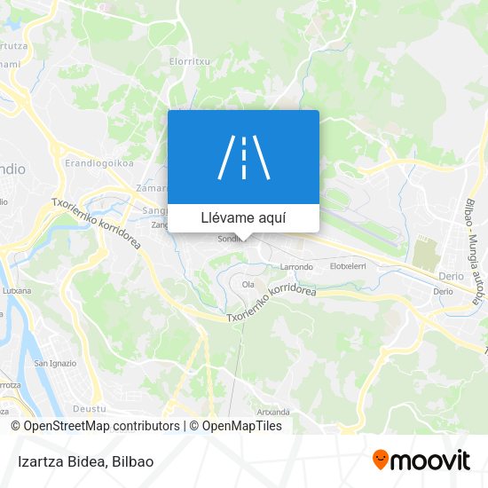 Mapa Izartza Bidea