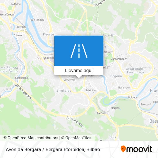 Mapa Avenida Bergara / Bergara Etorbidea