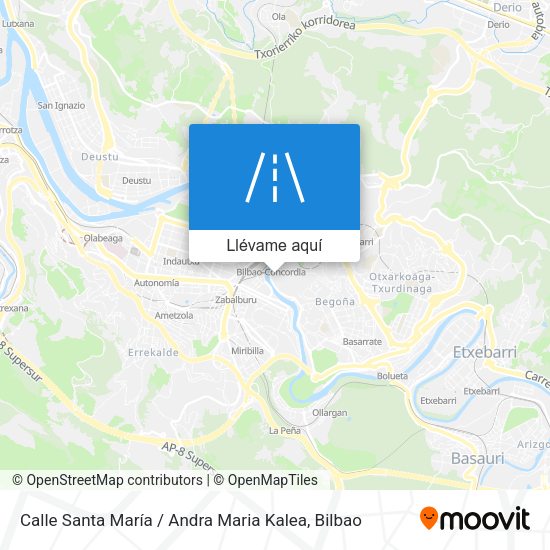 Mapa Calle Santa María / Andra Maria Kalea