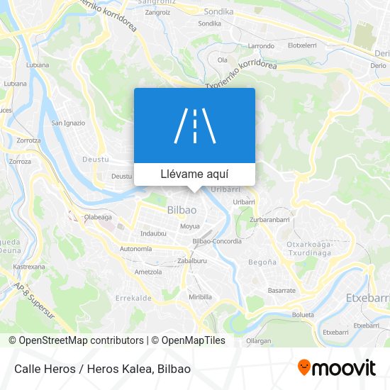 Mapa Calle Heros / Heros Kalea