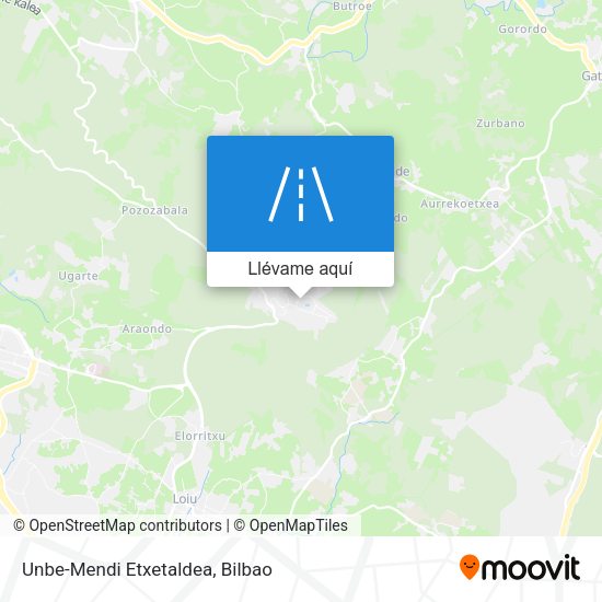 Mapa Unbe-Mendi Etxetaldea