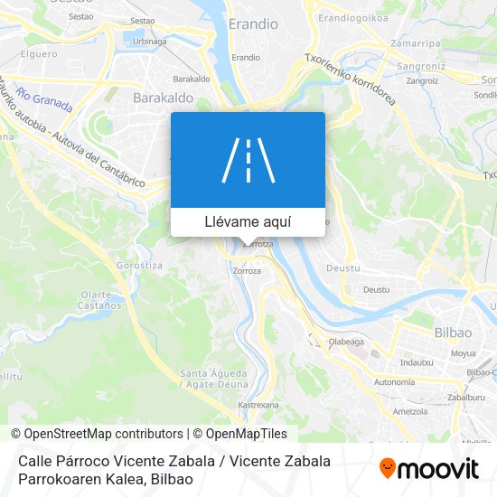 Mapa Calle Párroco Vicente Zabala / Vicente Zabala Parrokoaren Kalea