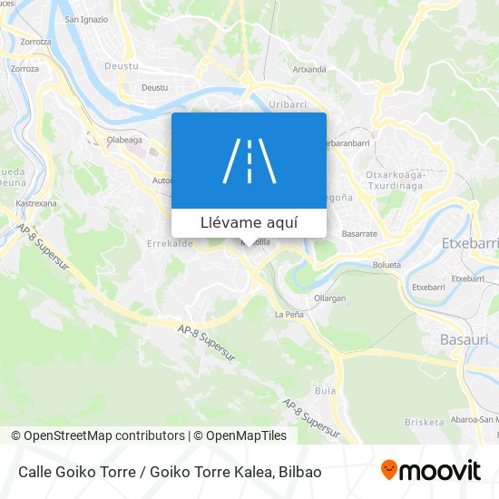 Mapa Calle Goiko Torre / Goiko Torre Kalea
