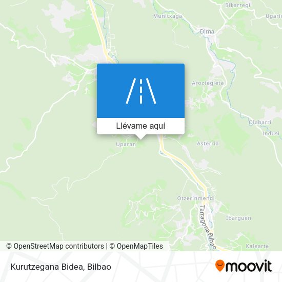 Mapa Kurutzegana Bidea