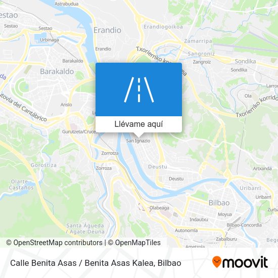 Mapa Calle Benita Asas / Benita Asas Kalea