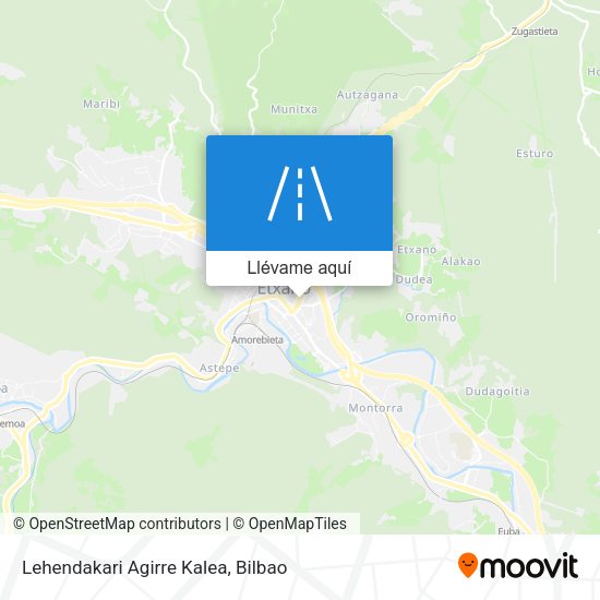 Mapa Lehendakari Agirre Kalea