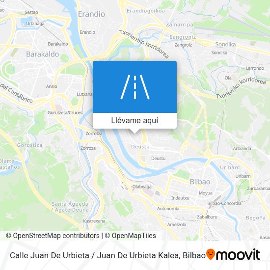 Mapa Calle Juan De Urbieta / Juan De Urbieta Kalea