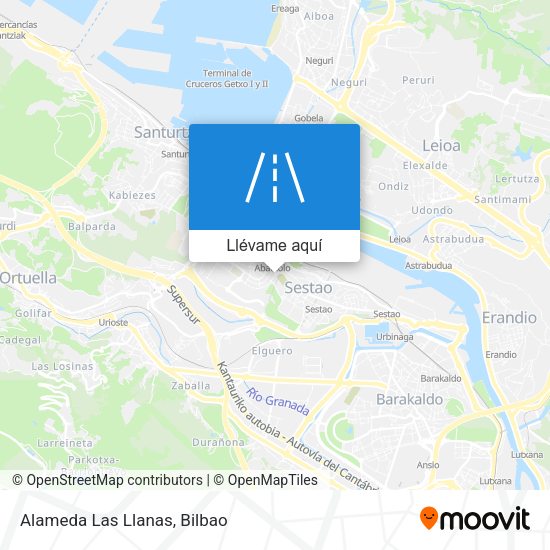 Mapa Alameda Las Llanas