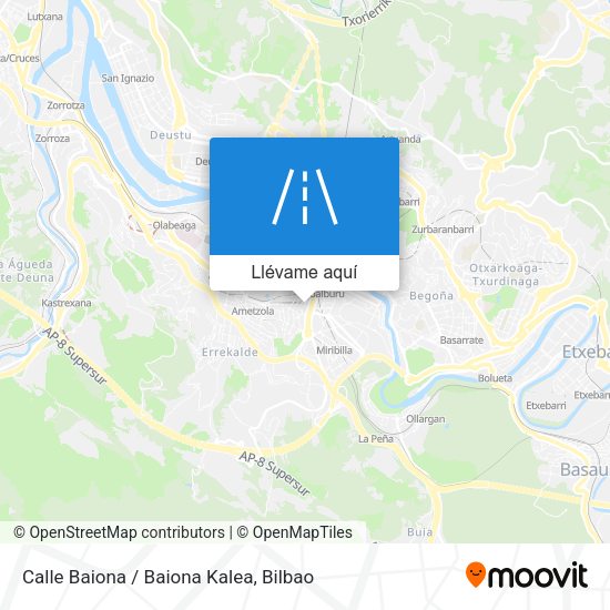 Mapa Calle Baiona / Baiona Kalea