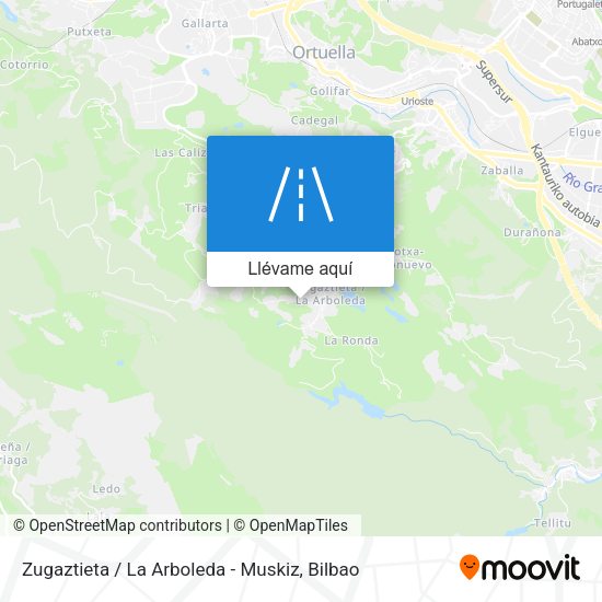 Mapa Zugaztieta / La Arboleda - Muskiz